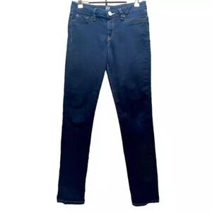 Gap Denim Jeans Girls Size 14 Regular Stretch Super Skinny Dark Wash EUC